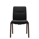 Mint Low Back Dining Chair - Paloma Black - Walnut - Armless