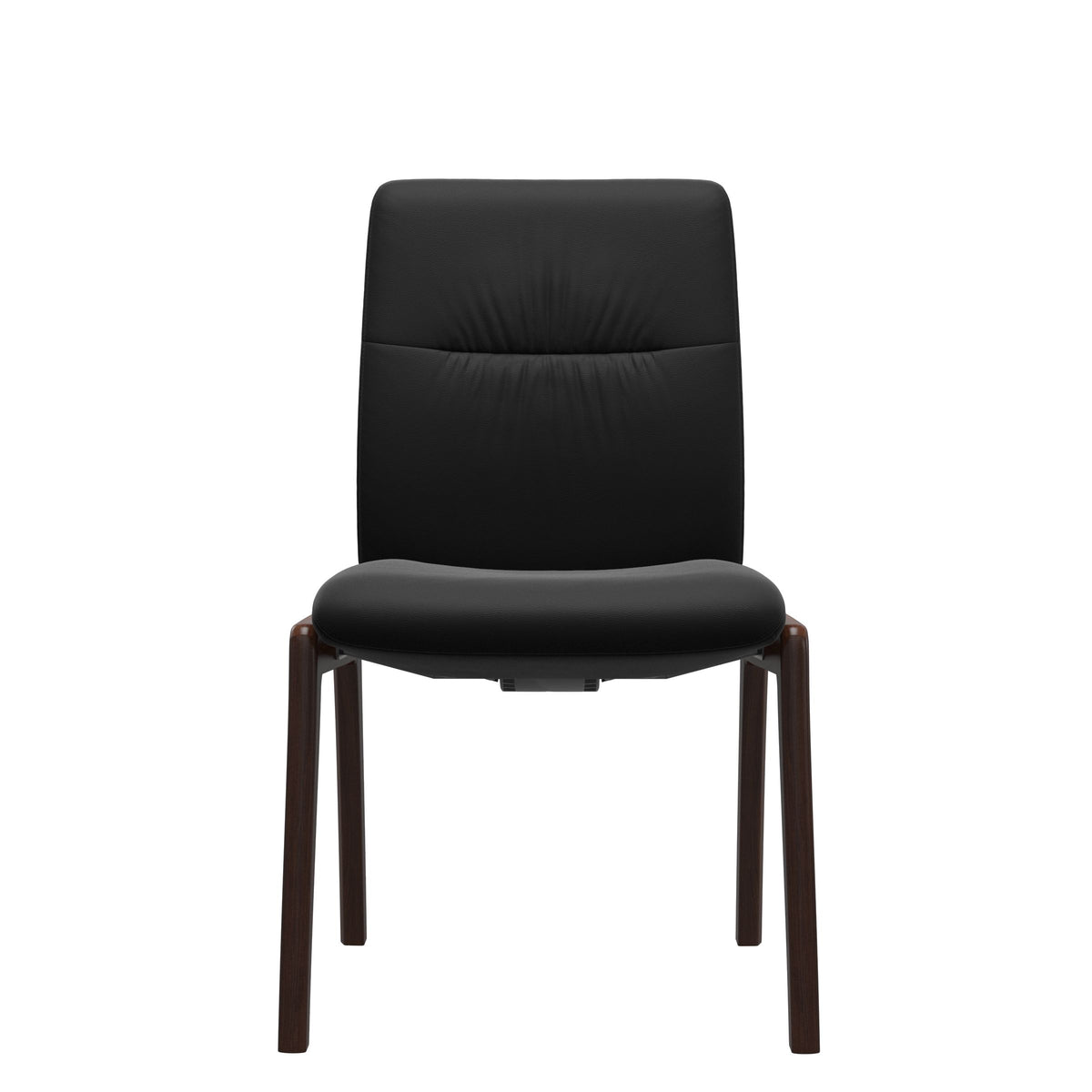 Mint Low Back Dining Chair - Paloma Black - Brown - Armless