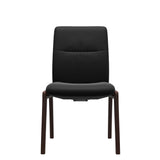 Mint Low Back Dining Chair - Paloma Black - Brown - Armless