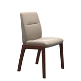 Mint Low Back Dining Chair - Paloma Mushroom - Walnut - Armless