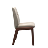 Mint Low Back Dining Chair - Paloma Mushroom - Walnut - Armless