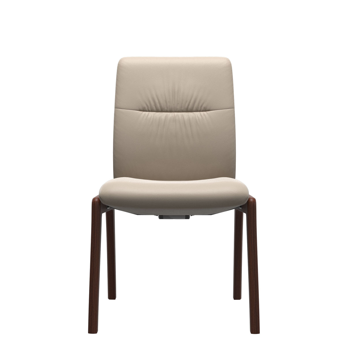 Mint Low Back Dining Chair - Paloma Mushroom - Walnut - Armless