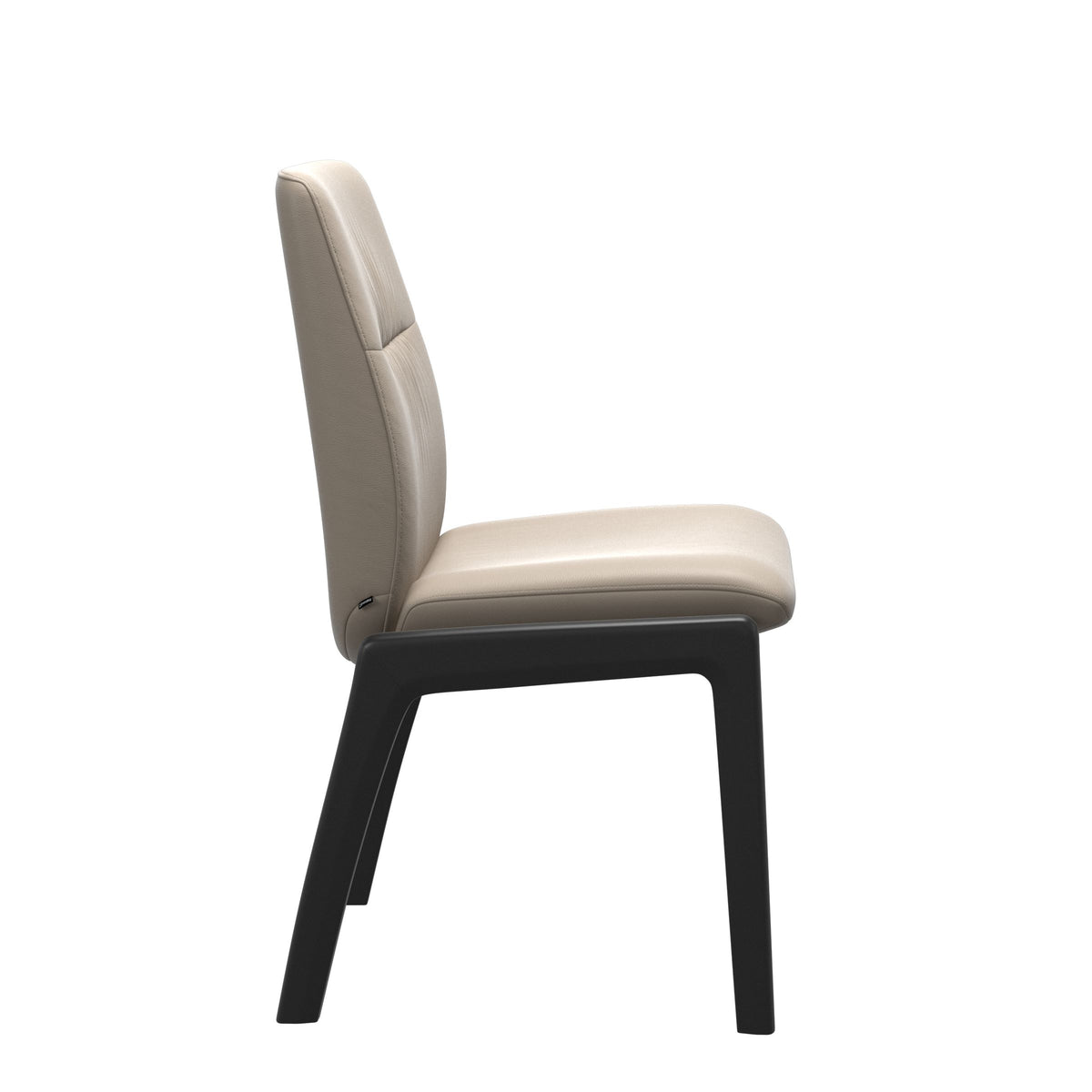Mint Low Back Dining Chair - Paloma Mushroom - Black - Armless