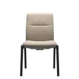 Mint Low Back Dining Chair - Paloma Mushroom - Black - Armless