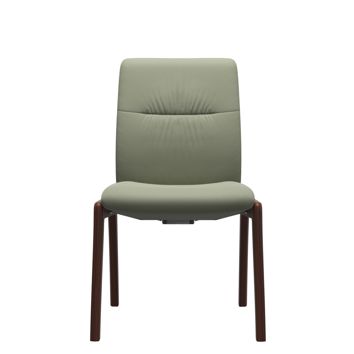 Mint Low Back Dining Chair - Paloma Shadow Green - Walnut - Armless