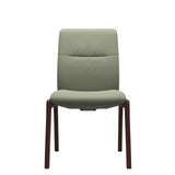 Mint Low Back Dining Chair - Paloma Shadow Green - Walnut - Armless