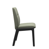 Mint Low Back Dining Chair - Paloma Shadow Green - Black - Armless