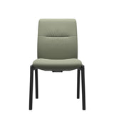 Mint Low Back Dining Chair - Paloma Shadow Green - Black - Armless