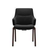 Mint Low Back Dining Chair - Paloma Black - Walnut - Armchair