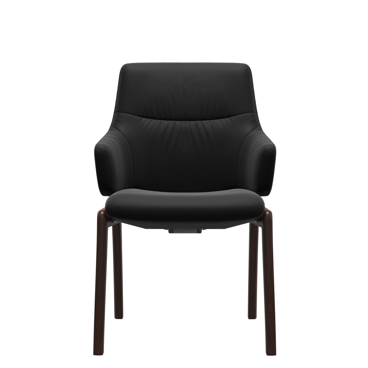 Mint Low Back Dining Chair - Paloma Black - Brown - Armchair