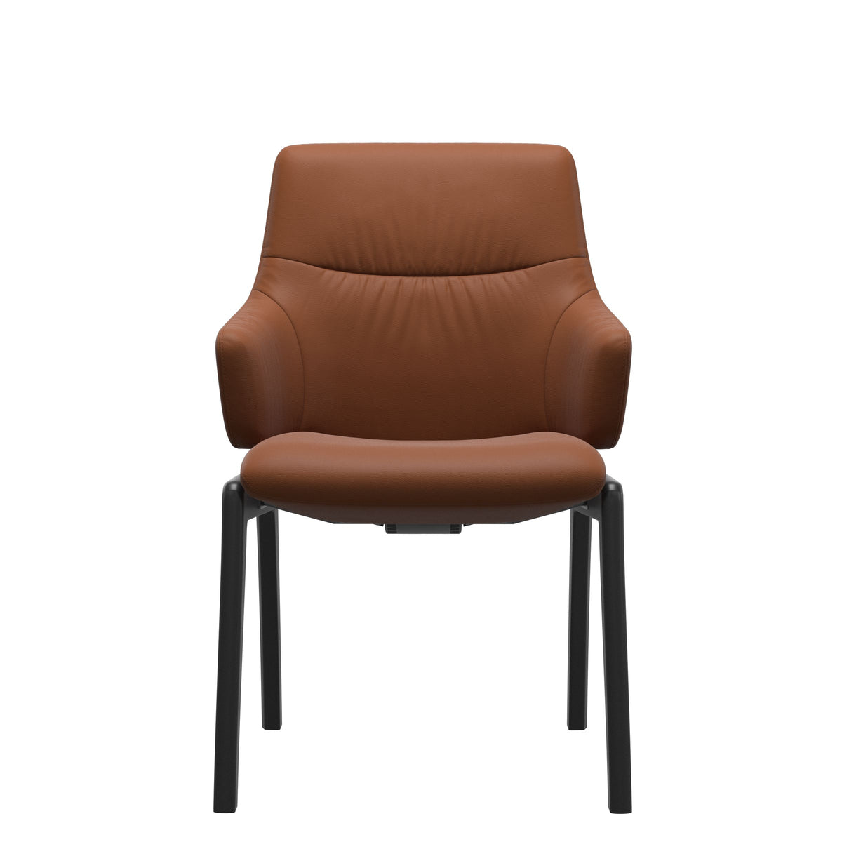 Mint Low Back Dining Chair - Paloma New Cognac - Black - Armchair