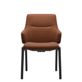 Mint Low Back Dining Chair - Paloma New Cognac - Black - Armchair