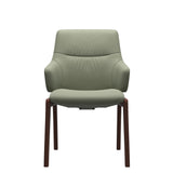 Mint Low Back Dining Chair - Paloma Shadow Green - Walnut - Armchair