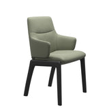 Mint Low Back Dining Chair - Paloma Shadow Green - Black - Armchair
