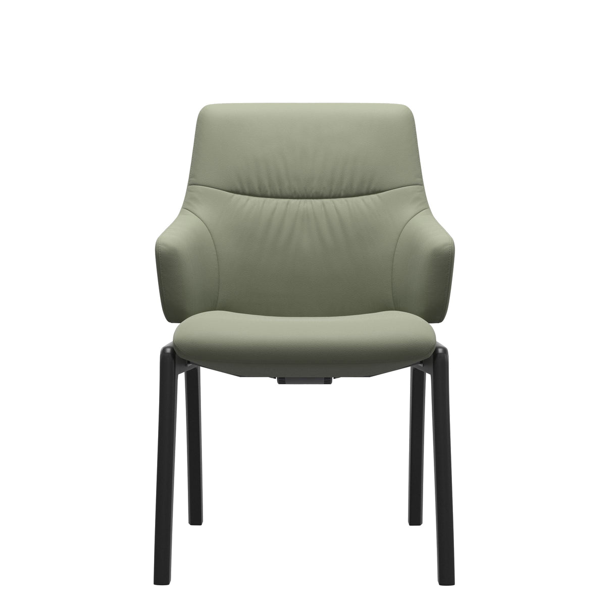 Mint Low Back Dining Chair - Paloma Shadow Green - Black - Armchair