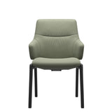 Mint Low Back Dining Chair - Paloma Shadow Green - Black - Armchair