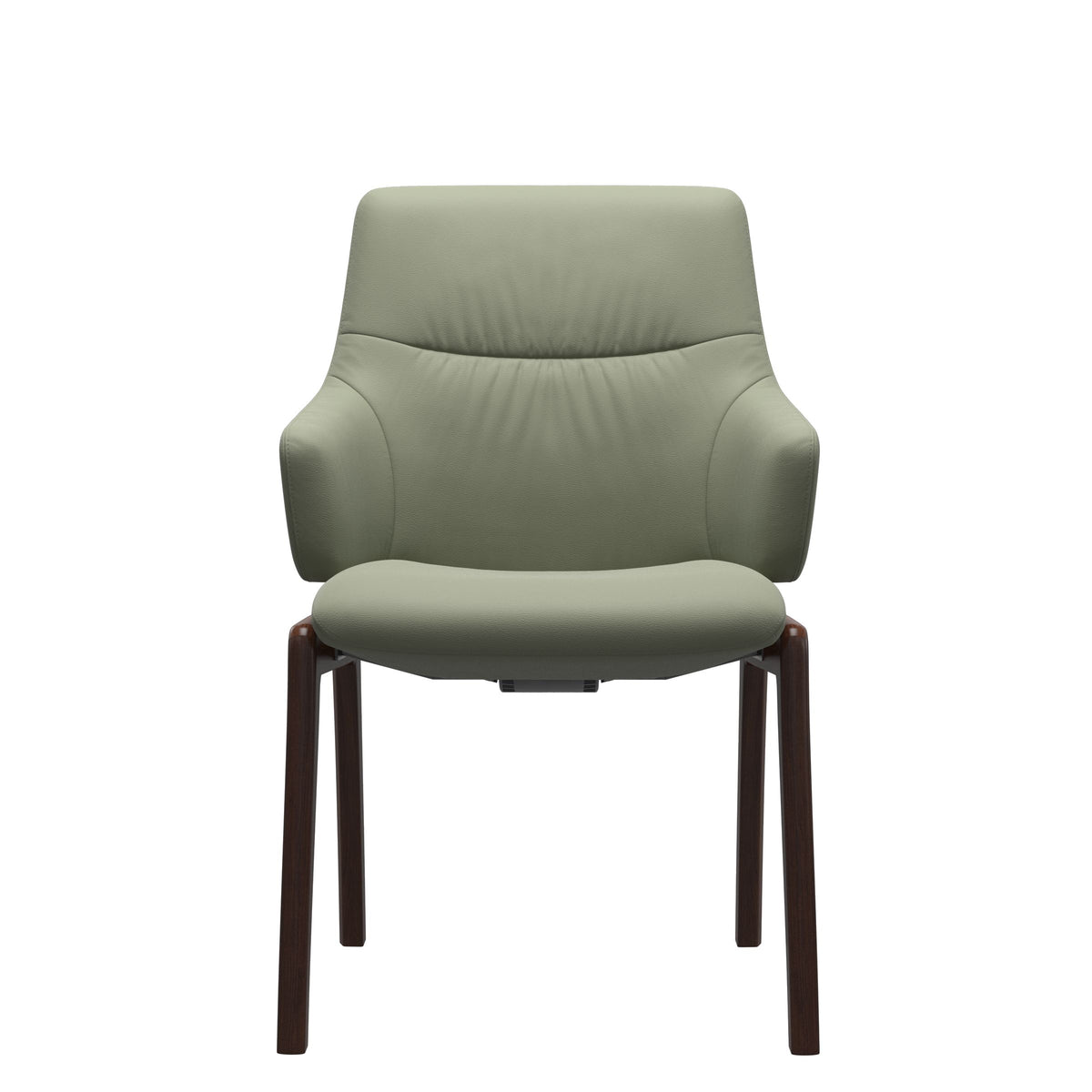 Mint Low Back Dining Chair - Paloma Shadow Green - Brown - Armchair