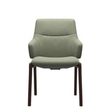 Mint Low Back Dining Chair - Paloma Shadow Green - Brown - Armchair