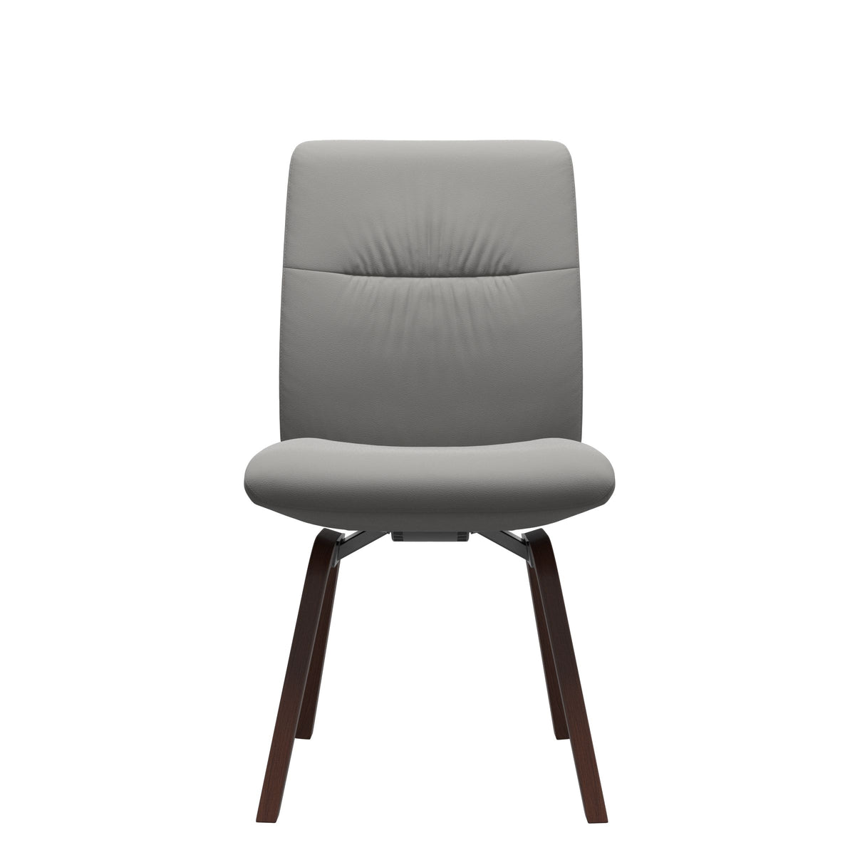 Mint Low Back Dining Chair - Paloma Silver Grey - Walnut - Armless