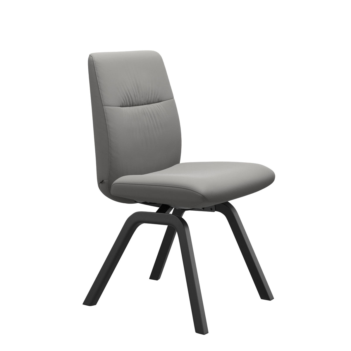 Mint Low Back Dining Chair - Paloma Silver Grey - Black - Armless