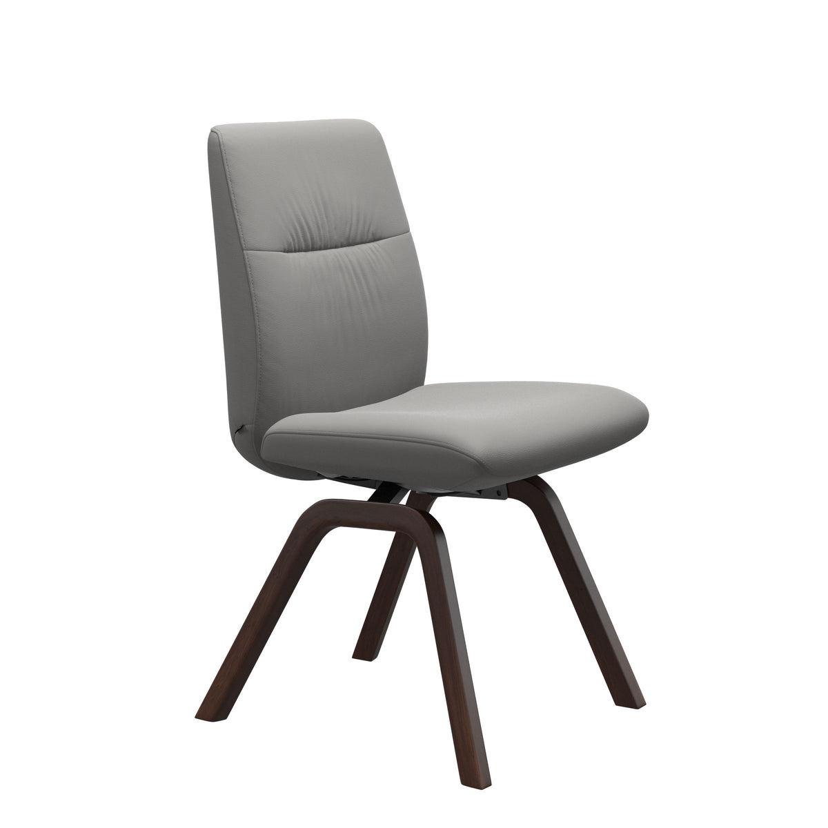 Mint Low Back Dining Chair - Paloma Silver Grey - Brown - Armless