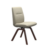 Mint Low Back Dining Chair - Paloma Light Grey - Walnut - Armless