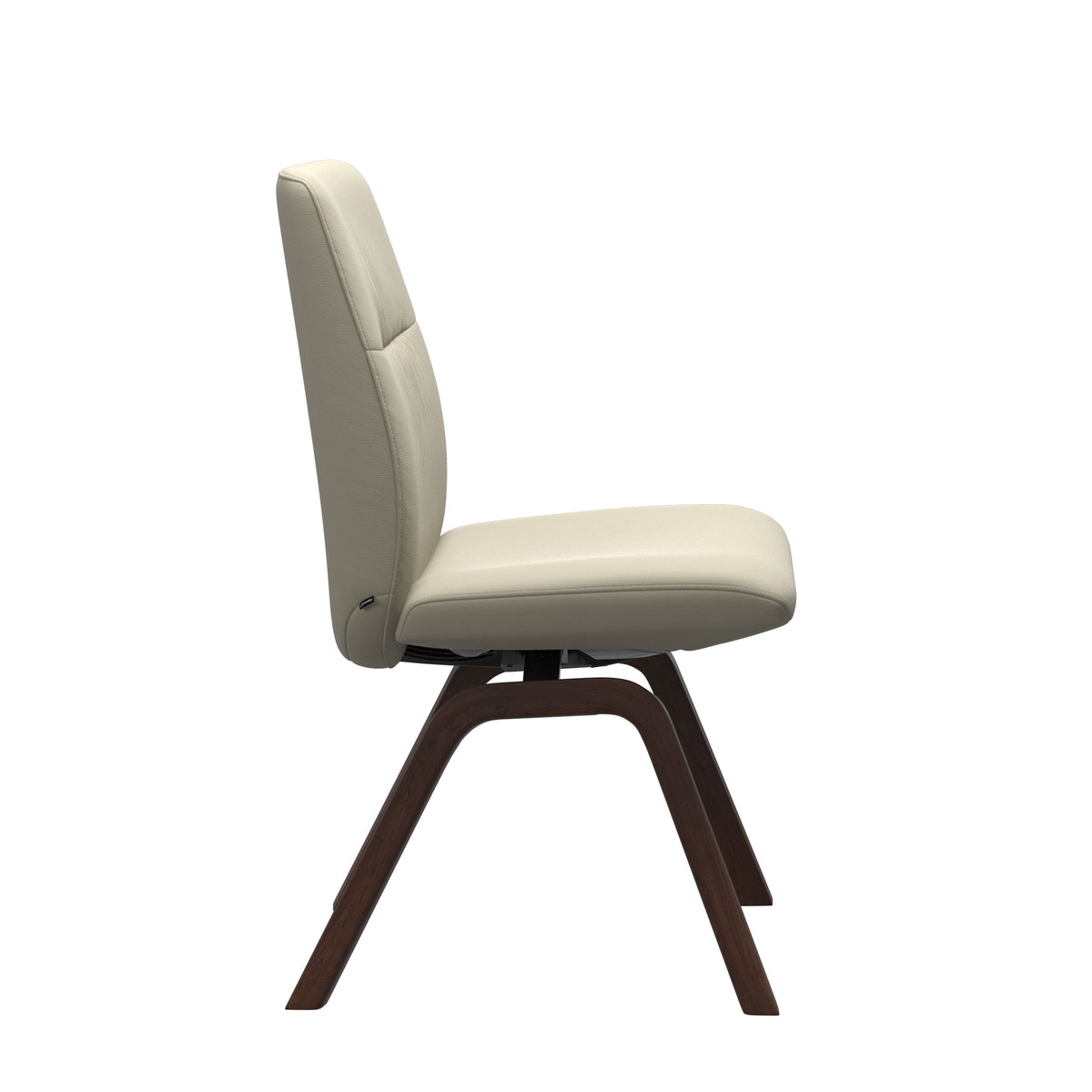 Mint Low Back Dining Chair - Paloma Light Grey - Brown - Armless