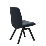 Mint Low Back Dining Chair - Paloma Oxford Blue - Black - Armless