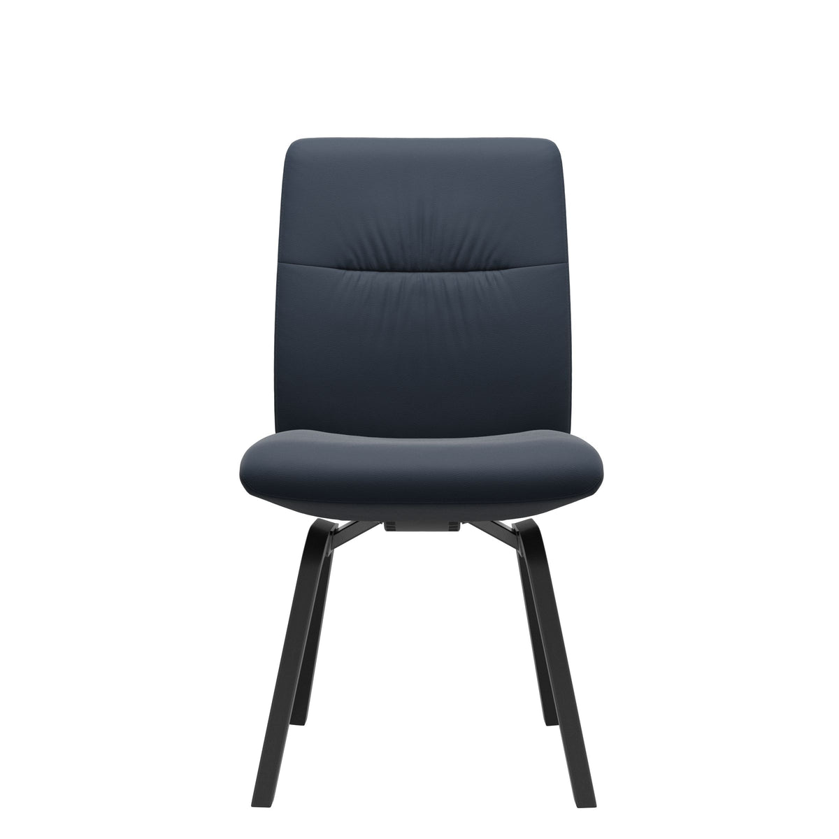 Mint Low Back Dining Chair - Paloma Oxford Blue - Black - Armless