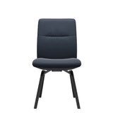 Mint Low Back Dining Chair - Paloma Oxford Blue - Black - Armless