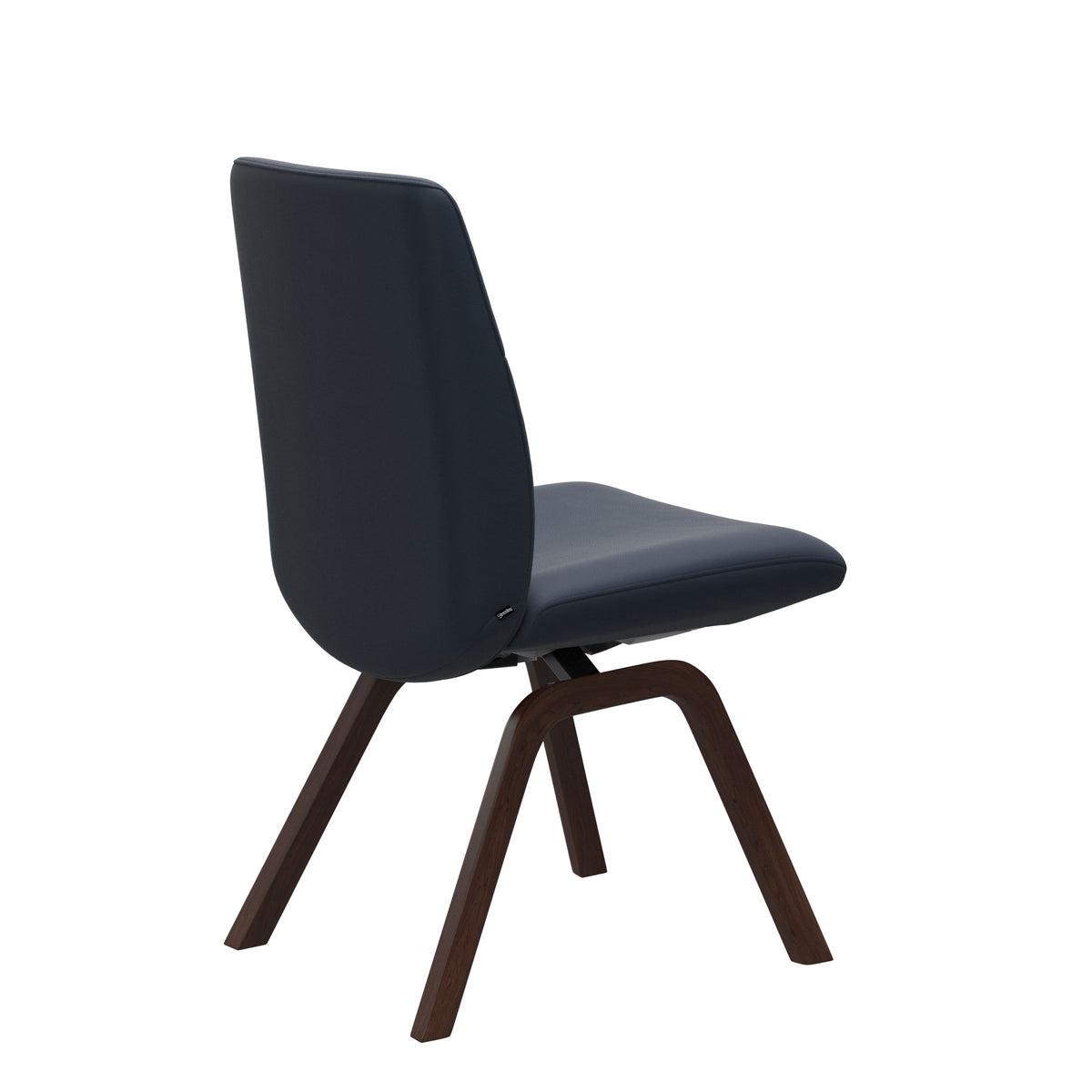 Mint Low Back Dining Chair - Paloma Oxford Blue - Brown - Armless