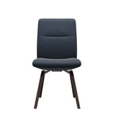 Mint Low Back Dining Chair - Paloma Oxford Blue - Brown - Armless