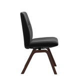 Mint Low Back Dining Chair - Paloma Black - Walnut - Armless