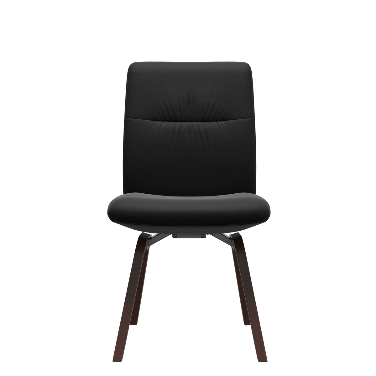 Mint Low Back Dining Chair - Paloma Black - Walnut - Armless