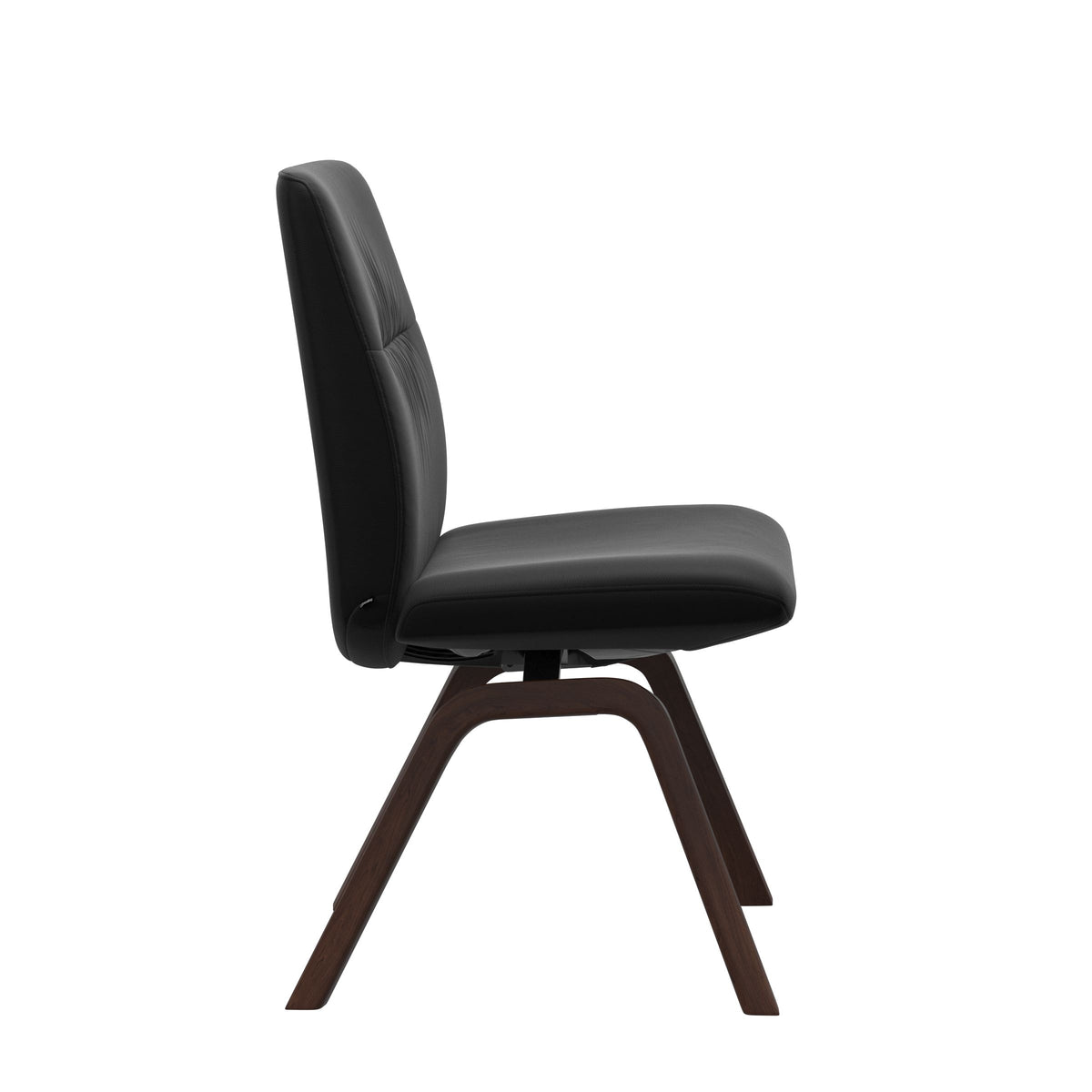 Mint Low Back Dining Chair - Paloma Black - Brown - Armless