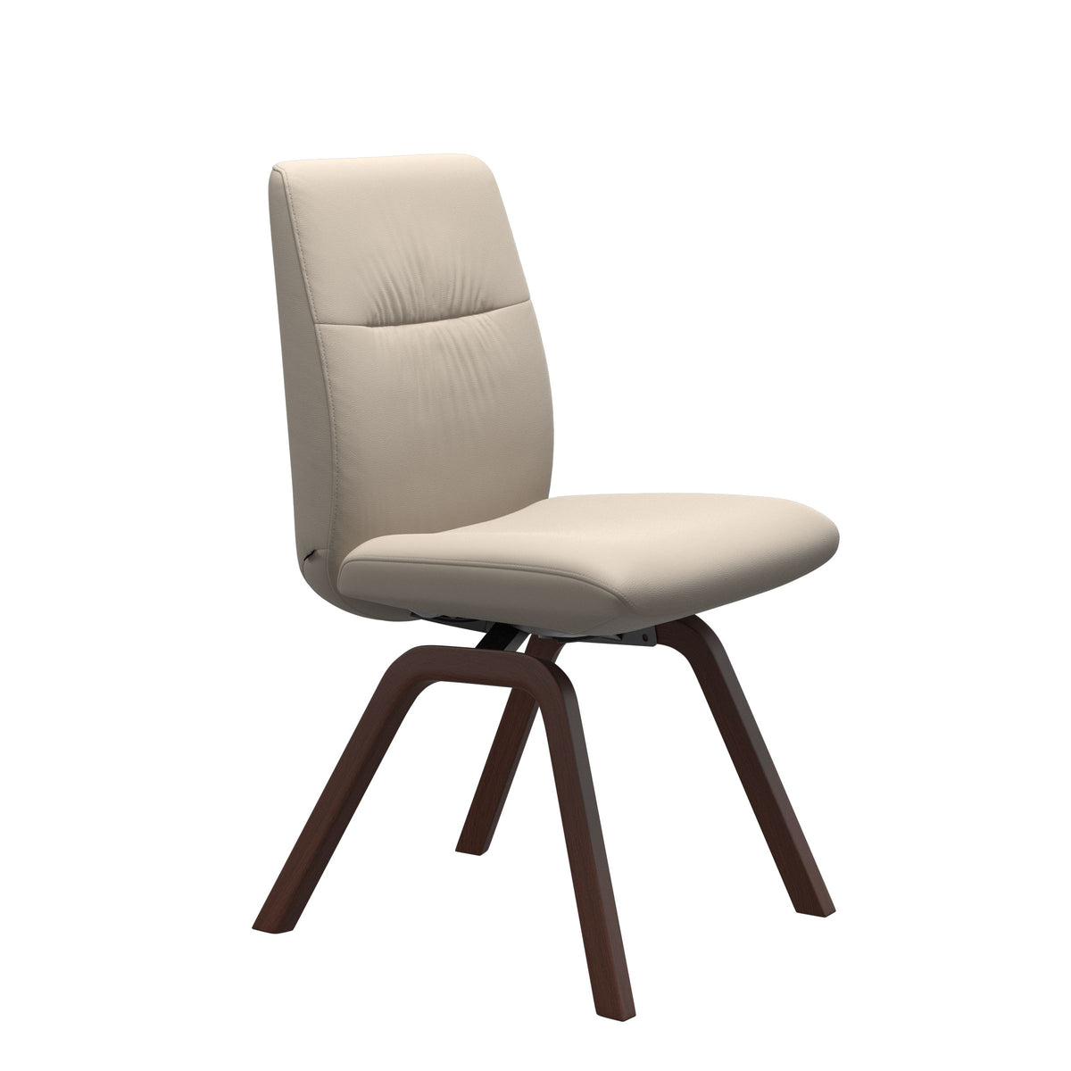 Mint Low Back Dining Chair - Paloma Fog - Walnut - Armless