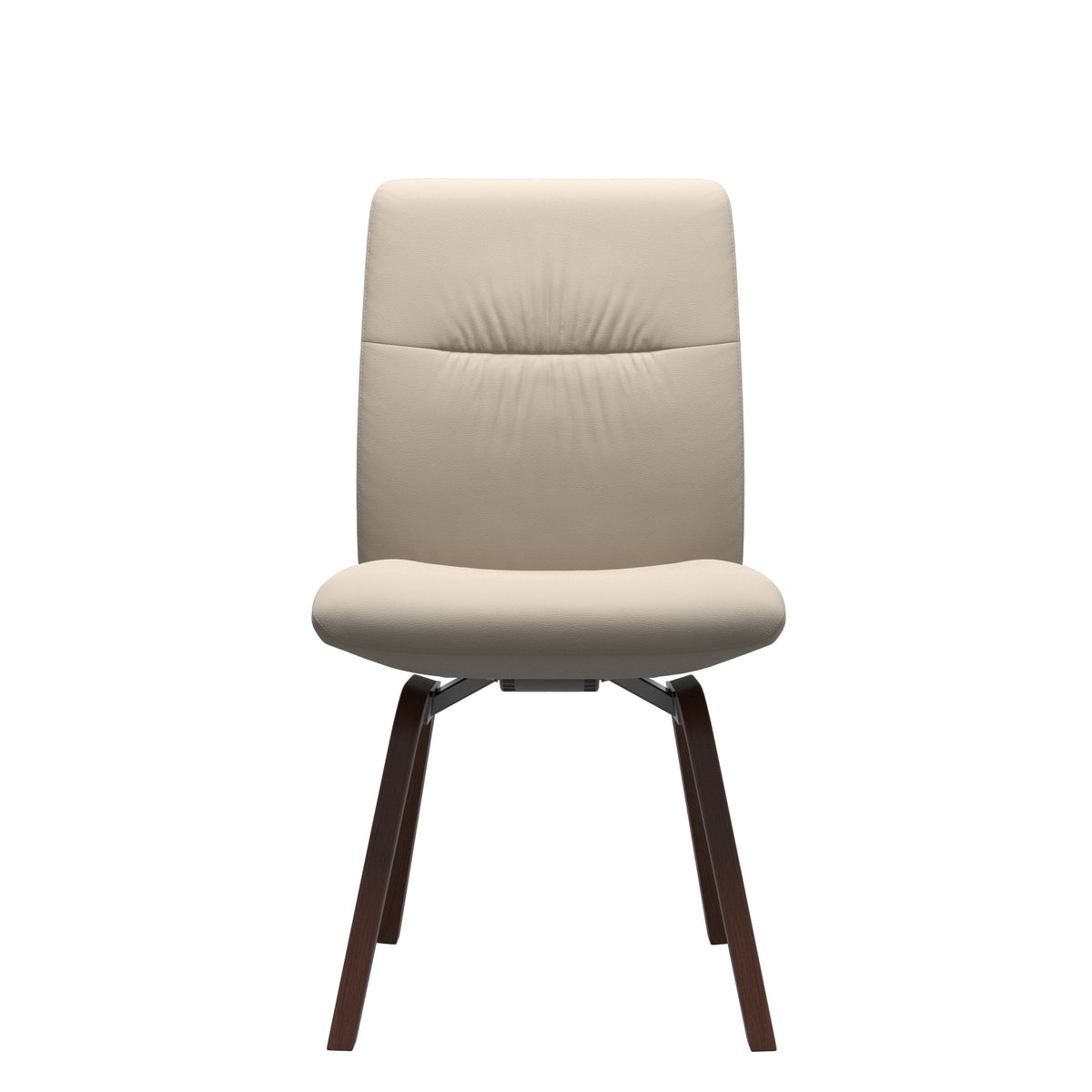 Mint Low Back Dining Chair - Paloma Fog - Walnut - Armless