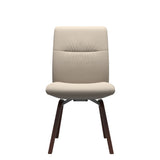 Mint Low Back Dining Chair - Paloma Fog - Walnut - Armless