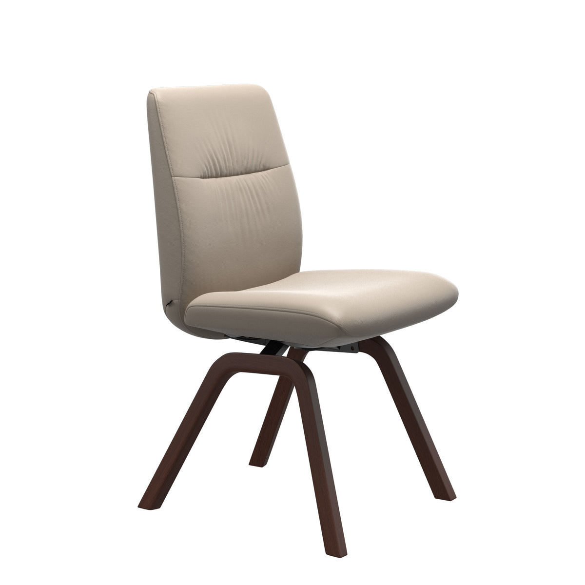 Mint Low Back Dining Chair - Paloma Mushroom - Walnut - Armless