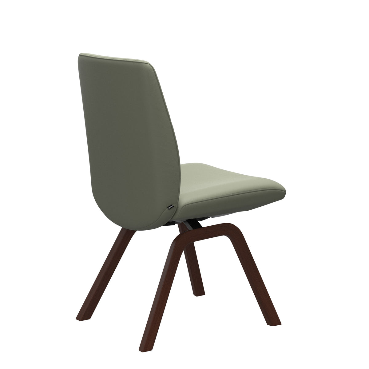 Mint Low Back Dining Chair - Paloma Shadow Green - Walnut - Armless