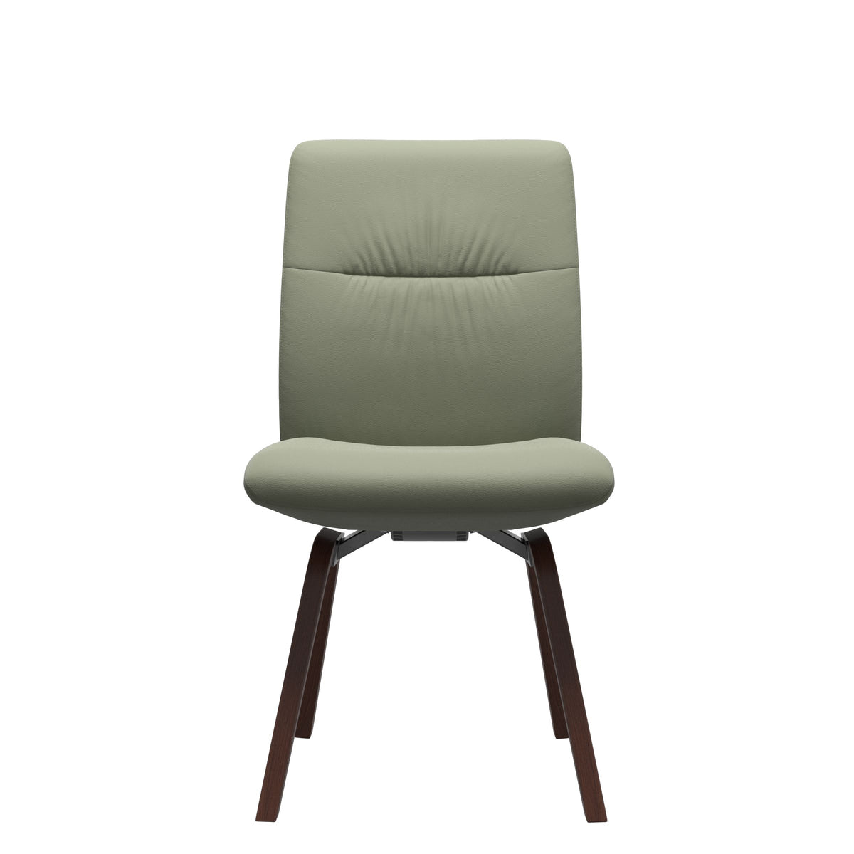 Mint Low Back Dining Chair - Paloma Shadow Green - Walnut - Armless
