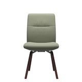 Mint Low Back Dining Chair - Paloma Shadow Green - Walnut - Armless