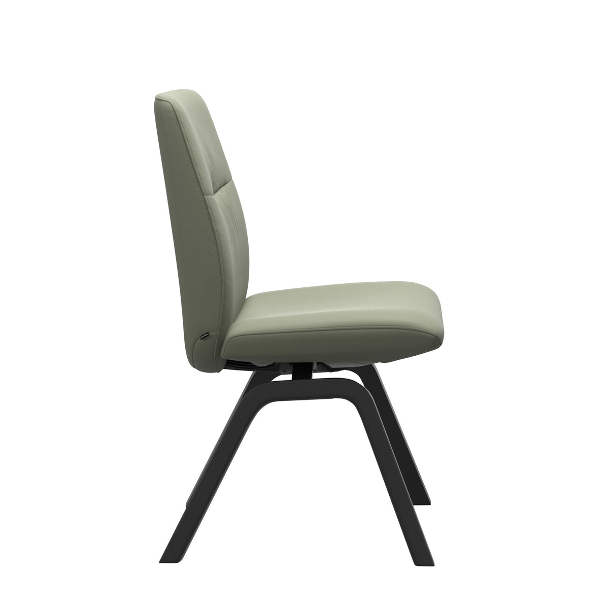 Mint Low Back Dining Chair - Paloma Shadow Green - Black - Armless