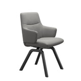 Mint Low Back Dining Chair - Paloma Silver Grey - Black - Armchair