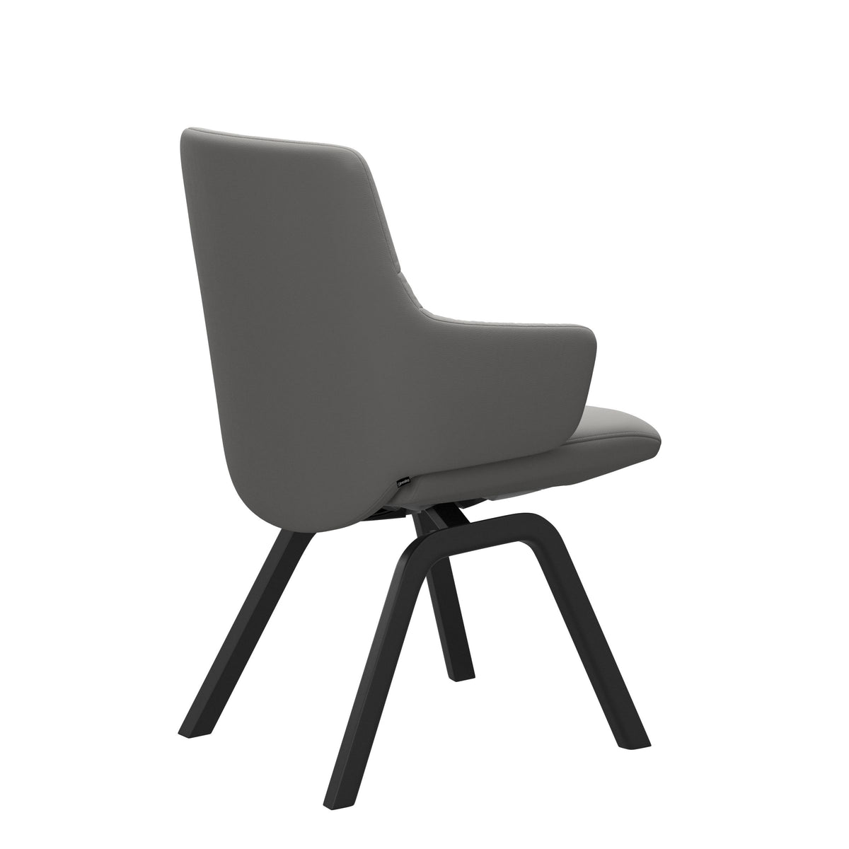 Mint Low Back Dining Chair - Paloma Silver Grey - Black - Armchair