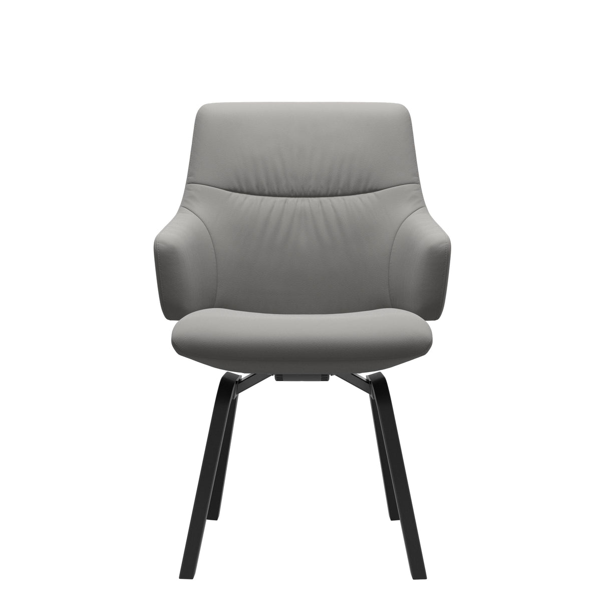 Mint Low Back Dining Chair - Paloma Silver Grey - Black - Armchair