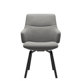 Mint Low Back Dining Chair - Paloma Silver Grey - Black - Armchair