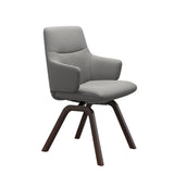 Mint Low Back Dining Chair - Paloma Silver Grey - Brown - Armchair