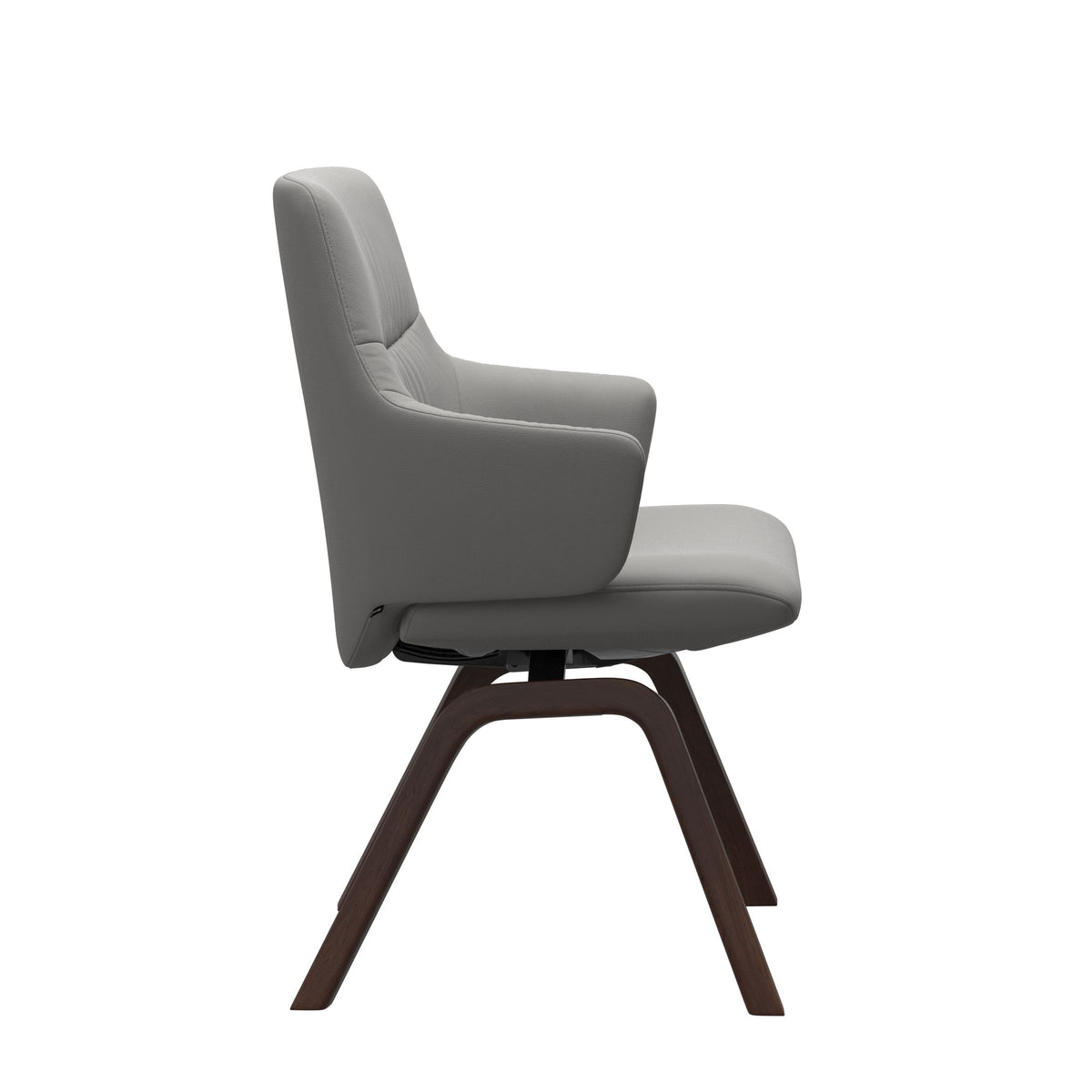 Mint Low Back Dining Chair - Paloma Silver Grey - Brown - Armchair