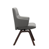 Mint Low Back Dining Chair - Paloma Silver Grey - Brown - Armchair